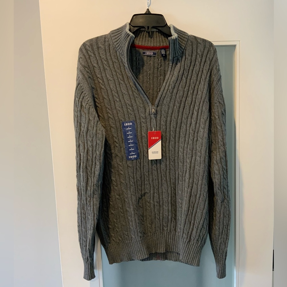 Izod Knit Zip Sweater